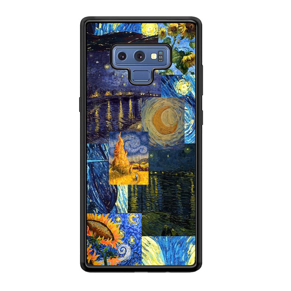 Van Gogh Millions of Stories Samsung Galaxy Note 9 Case-Rubber Black (2D Case)-Oxvistore