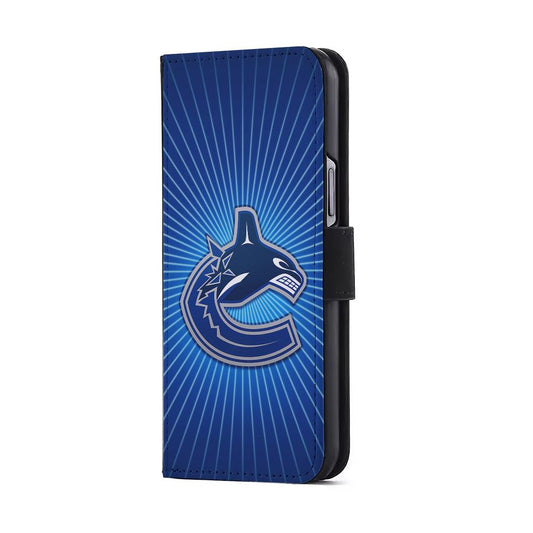 Vancouver Canucks Logo Flip Wallet Phone Case-Oxvistore