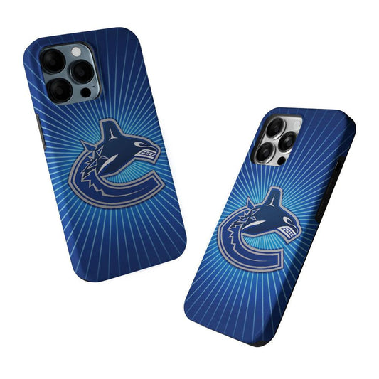 Vancouver Canucks Logo 2 in 1 Tough Phone Case-Oxvistore