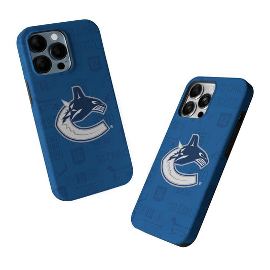 Vancouver Canucks Pattern 2 in 1 Tough Phone Case-Oxvistore