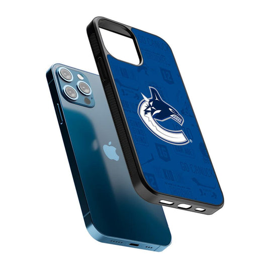 Vancouver Canucks Pattern 2D Rubber Phone Case-Oxvistore