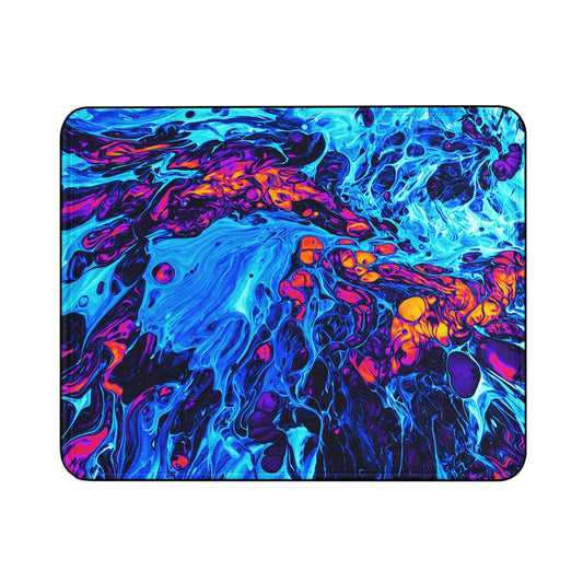 Vaporwave Fluid Iridescent Mouse Pads | Custom Mouse Pad with Non-Slip Rubber Base