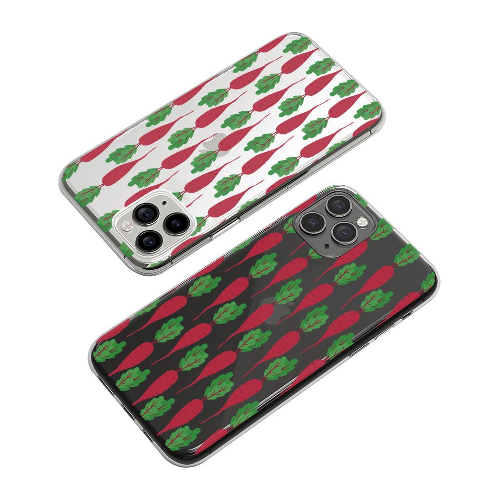 Vegetable Fresh and Juicy Beetroot Clear Soft Case-Oxvistore