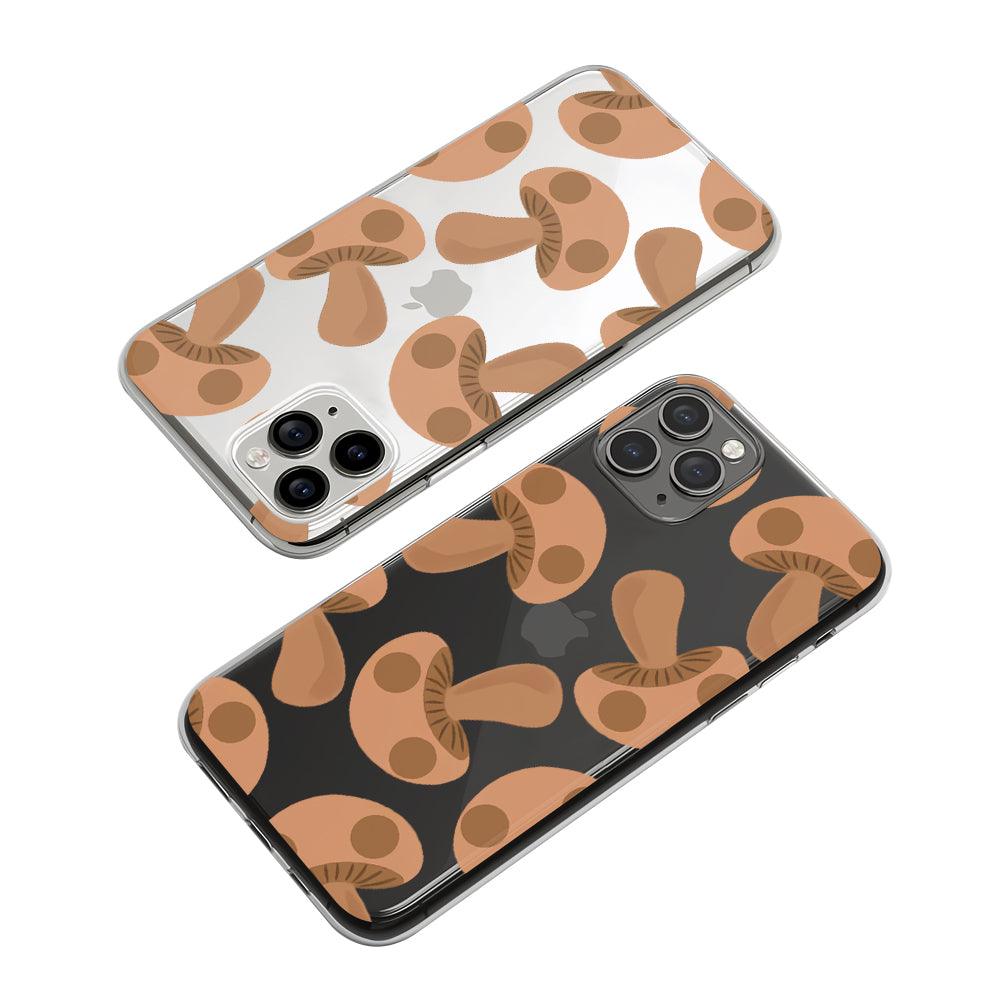 Vegetable Plump Mushroom Clear Soft Case-Oxvistore