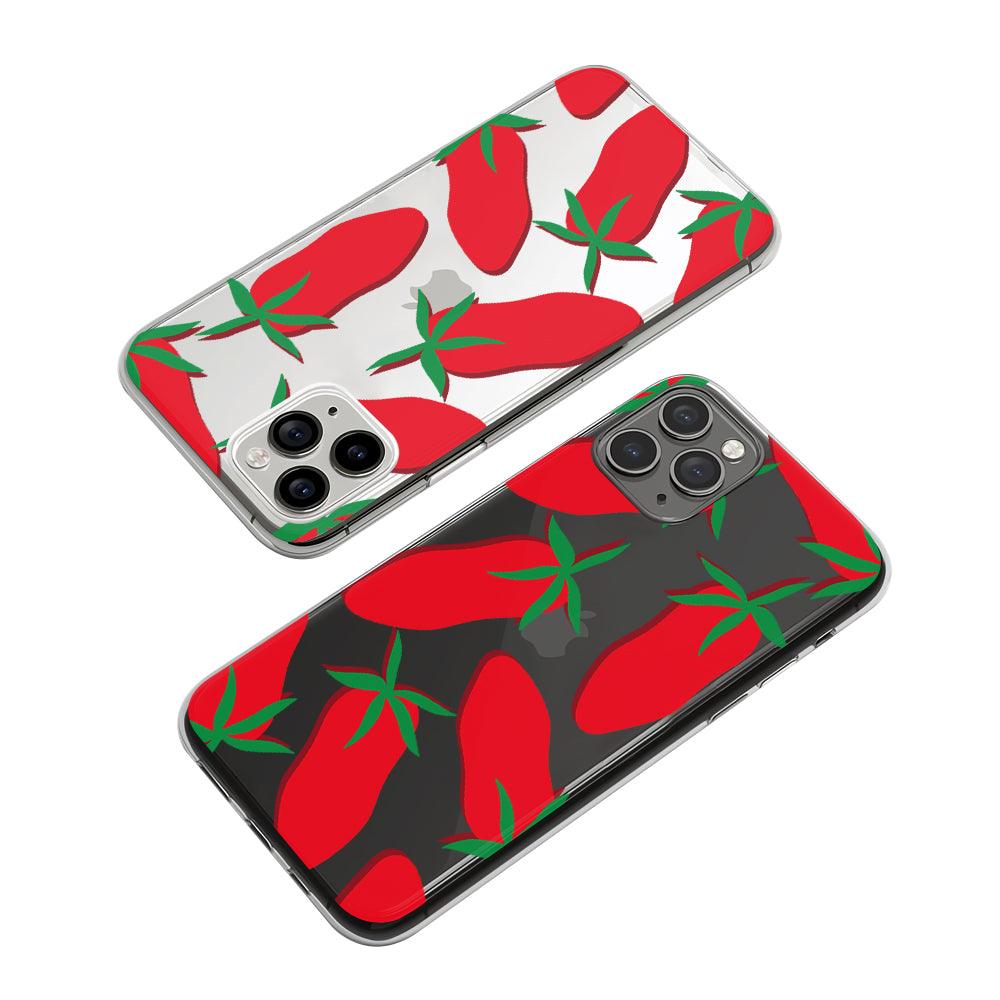 Vegetable Red Hot Chilli Clear Soft Case-Oxvistore