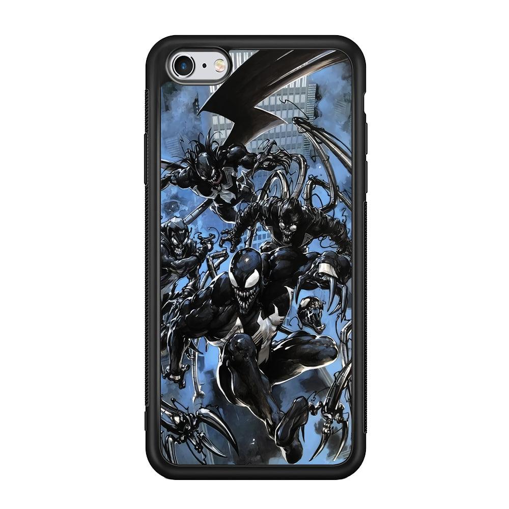 Venom Moving Together iPhone 6 | 6s Case-Rubber Black (2D Case)-Oxvistore