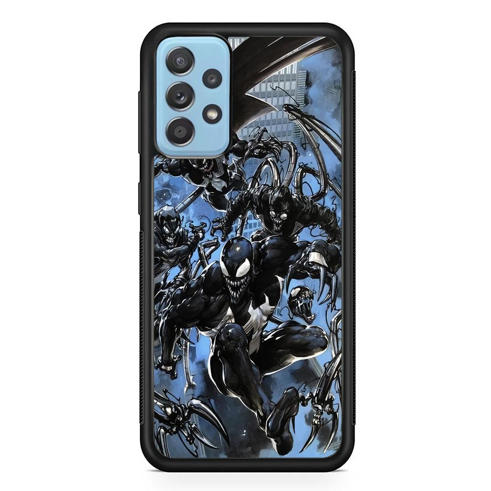 Venom Moving Together Samsung Galaxy A52 Case-Rubber Black (2D Case)-Oxvistore