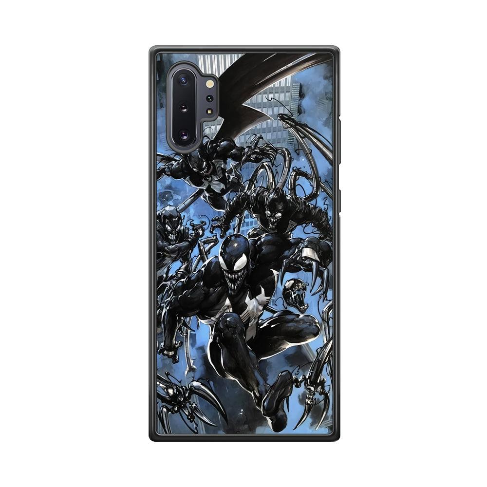 Venom Moving Together Samsung Galaxy Note 10 Plus Case-Rubber Black (2D Case)-Oxvistore