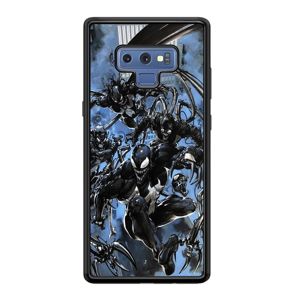 Venom Moving Together Samsung Galaxy Note 9 Case-Rubber Black (2D Case)-Oxvistore