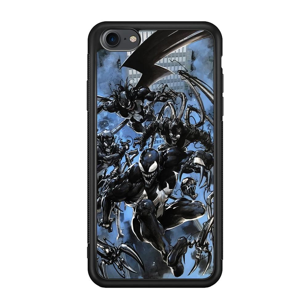 Venom Moving Together iPhone 7 Case-Rubber Black (2D Case)-Oxvistore