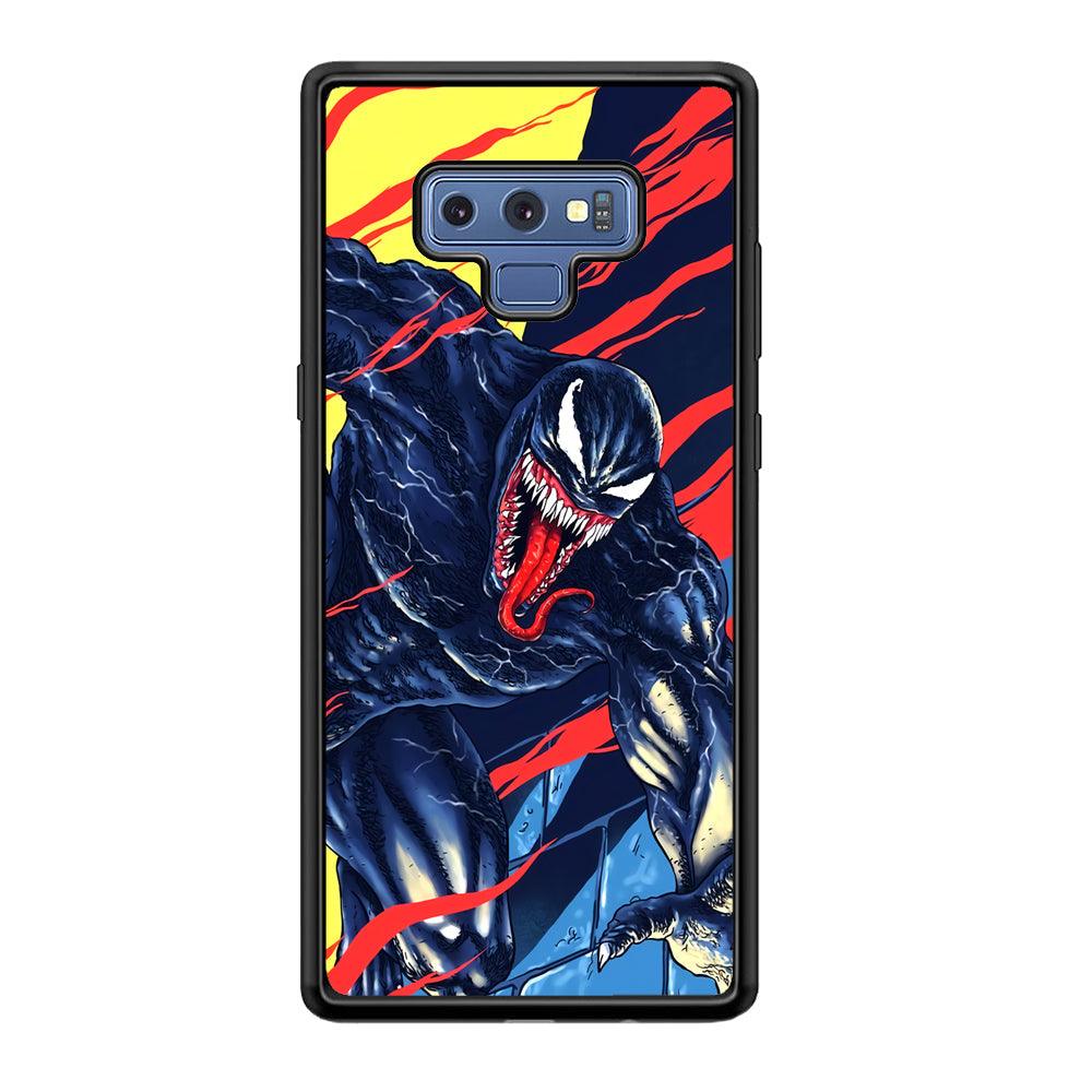 Venom The Extraordinary Samsung Galaxy Note 9 Case-Rubber Black (2D Case)-Oxvistore