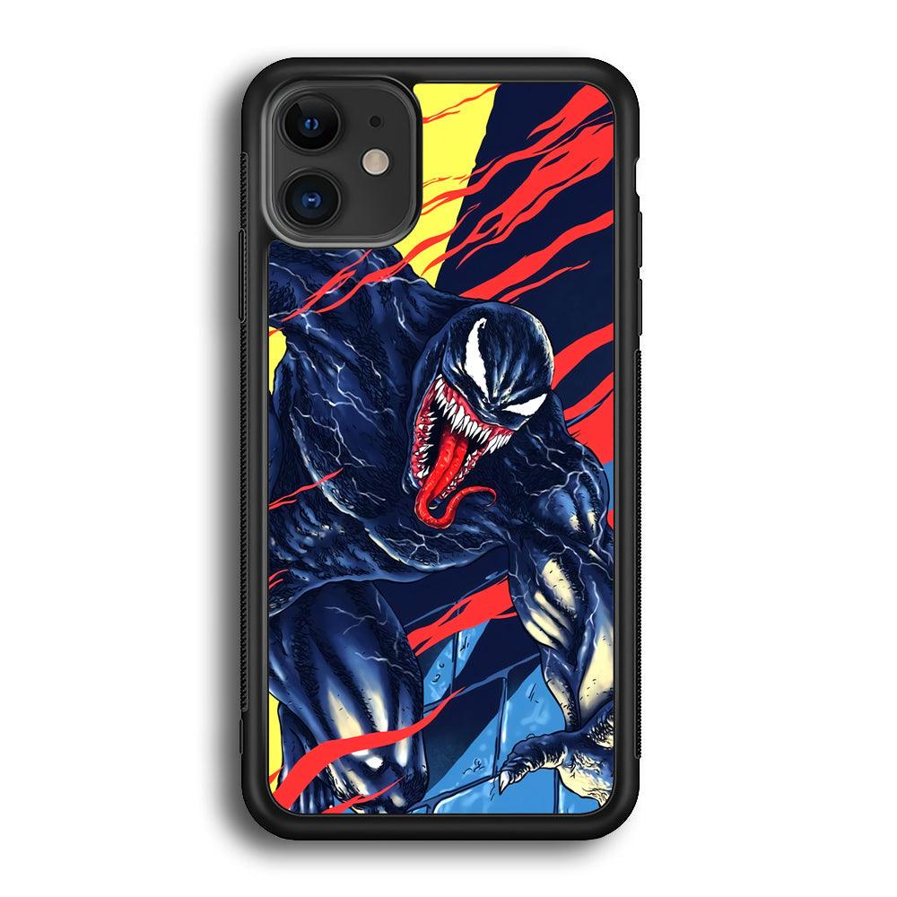 Venom The Extraordinary iPhone 12 Case-Rubber Black (2D Case)-Oxvistore