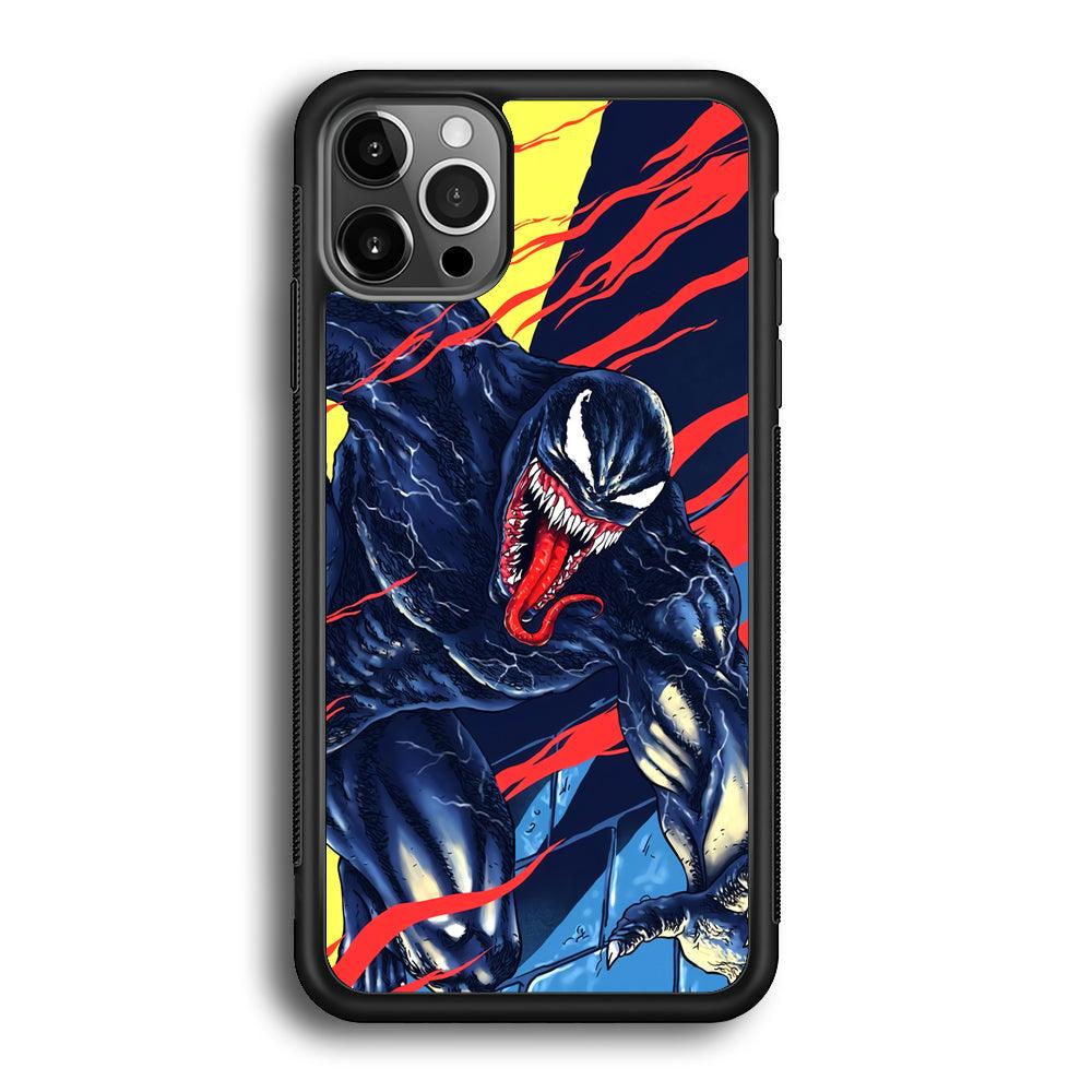 Venom The Extraordinary iPhone 12 Pro Max Case-Rubber Black (2D Case)-Oxvistore
