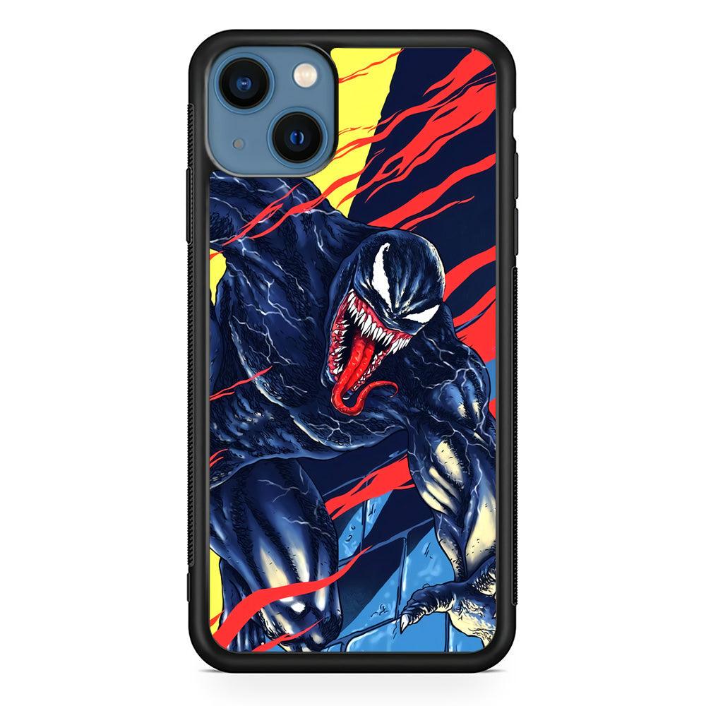 Venom The Extraordinary iPhone 15 Case-Rubber Black (2D Case)-Oxvistore