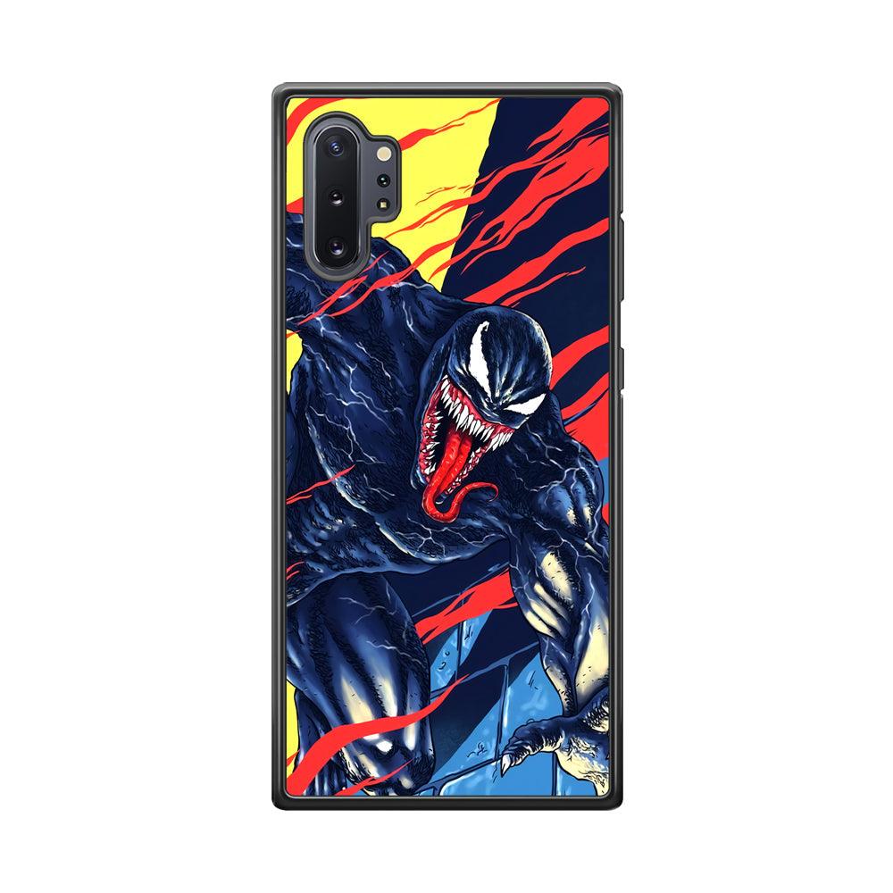 Venom The Extraordinary Samsung Galaxy Note 10 Plus Case-Rubber Black (2D Case)-Oxvistore