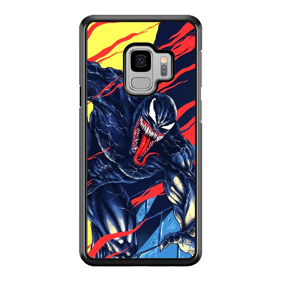 Venom The Extraordinary Samsung Galaxy S9 Case-Rubber Black (2D Case)-Oxvistore