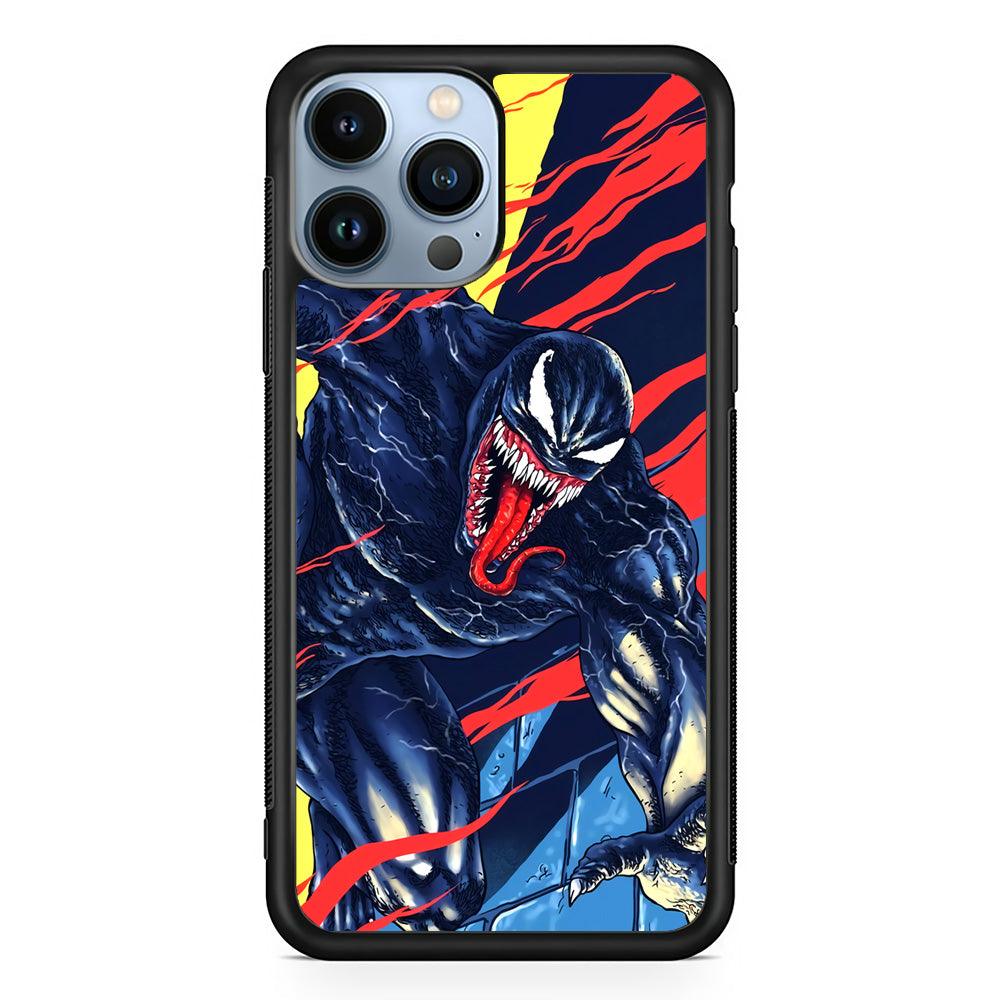 Venom The Extraordinary iPhone 14 Pro Max Case-Rubber Black (2D Case)-Oxvistore