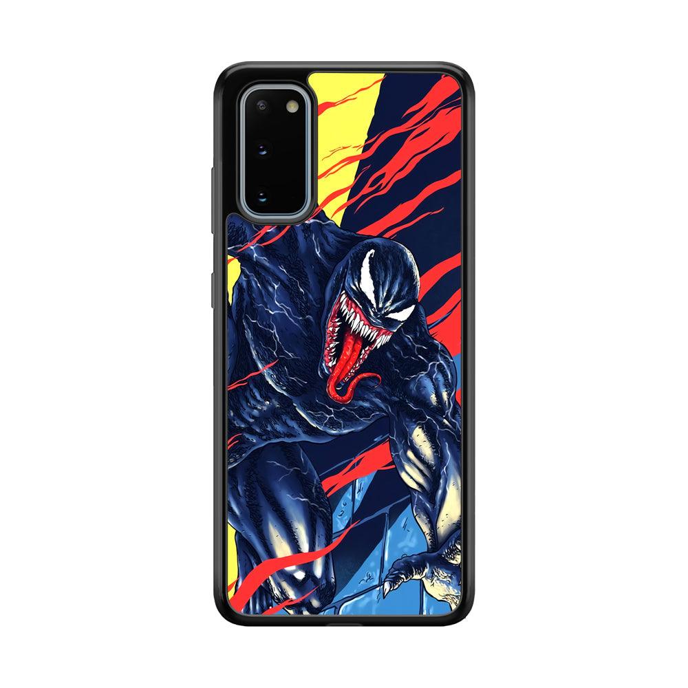 Venom The Extraordinary Samsung Galaxy S20 Case-Rubber Black (2D Case)-Oxvistore