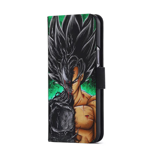 Venom X Goku Fusion Flip Wallet Phone Case-Oxvistore