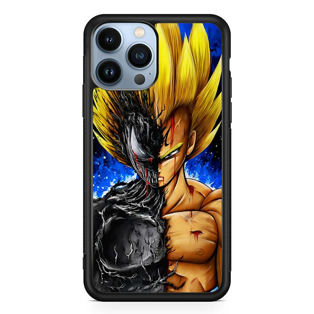 Venom X Vegeta Fusion 2D Rubber Phone Case-Black-Oxvistore