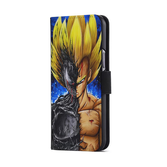 Venom X Vegeta Fusion Flip Wallet Phone Case-Oxvistore
