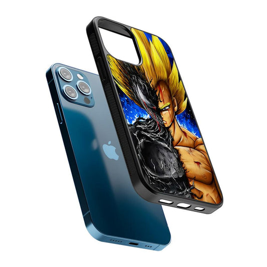 Venom X Vegeta Fusion 2D Rubber Phone Case-Oxvistore