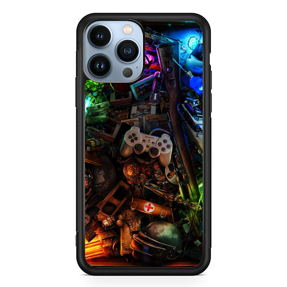 Video Games Retro Art 2D Rubber Phone Case-Black-Oxvistore