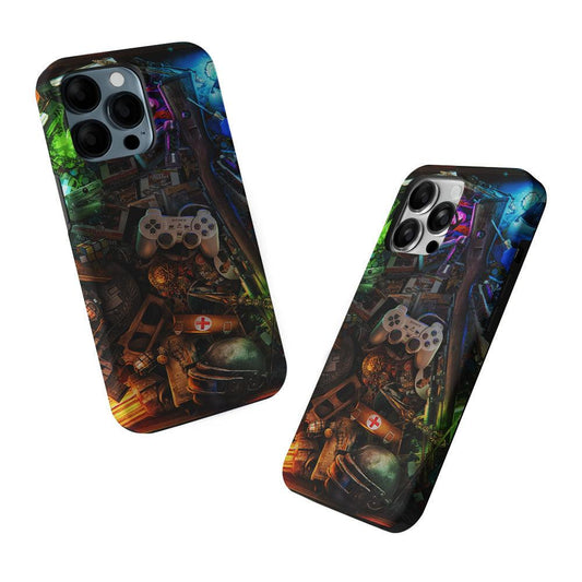 Video Games Retro Art 2 in 1 Tough Phone Case-Oxvistore