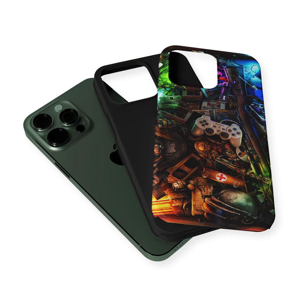 Video Games Retro Art 2 in 1 Tough Phone Case-Oxvistore