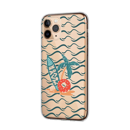 Waiting for The Waves on The Beach Clear Soft Case-Oxvistore