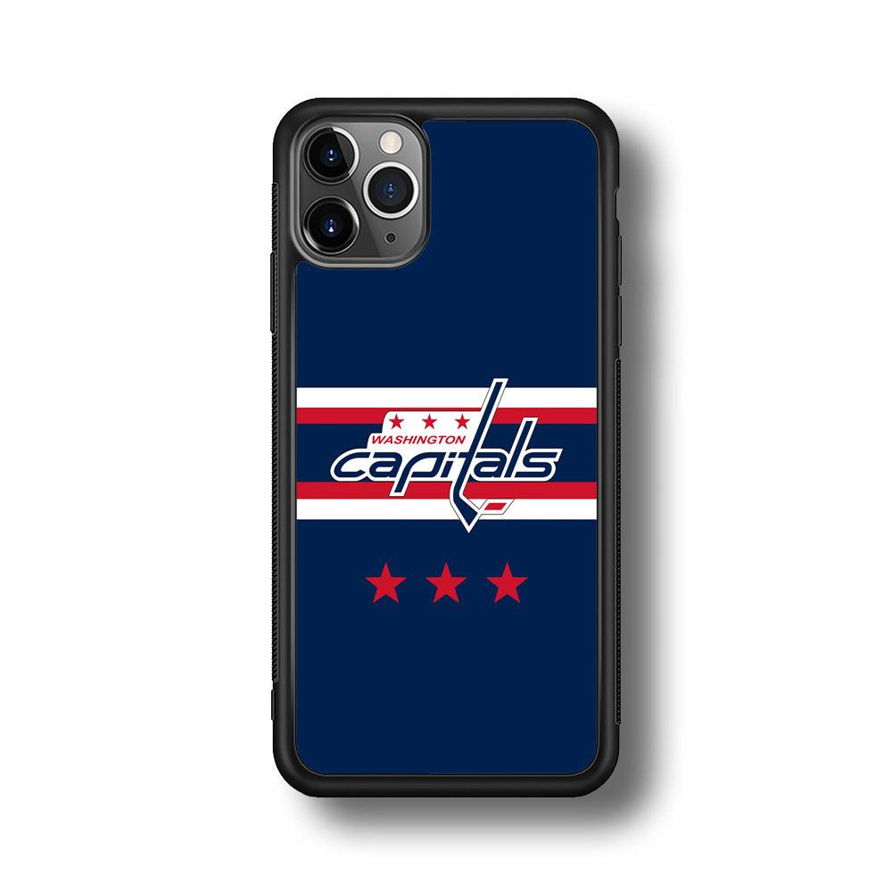 Washington Capitals The Red Star iPhone 11 Pro Case-Rubber Black (2D Case)-Oxvistore