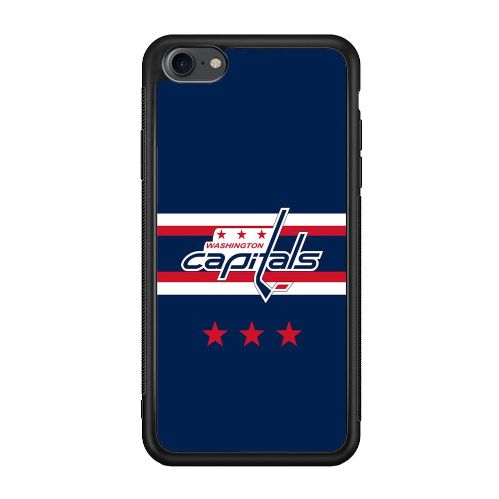 Washington Capitals The Red Star iPhone 7 Case-Rubber Black (2D Case)-Oxvistore