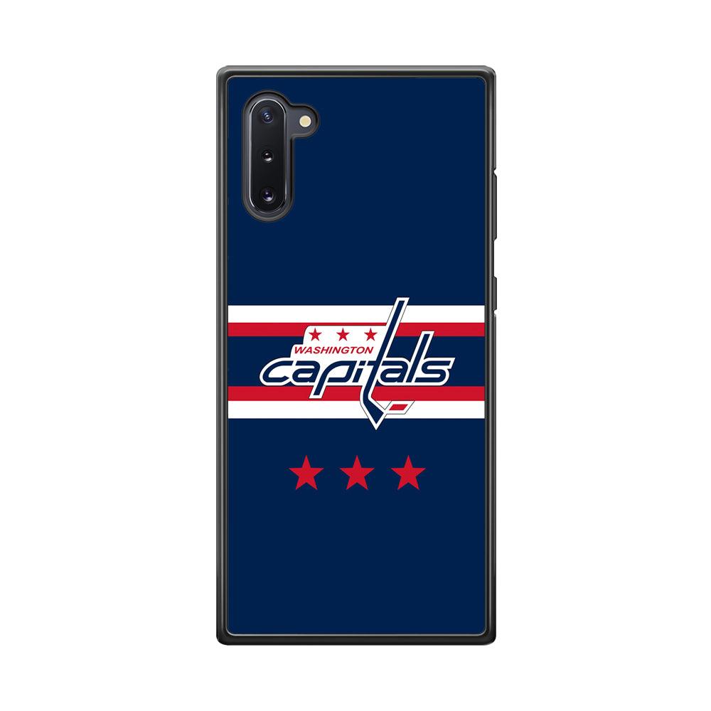 Washington Capitals The Red Star Samsung Galaxy Note 10 Case-Rubber Black (2D Case)-Oxvistore
