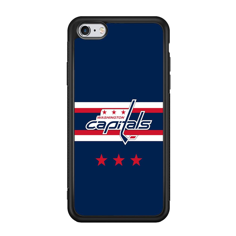 Washington Capitals The Red Star iPhone 6 | 6s Case-Rubber Black (2D Case)-Oxvistore
