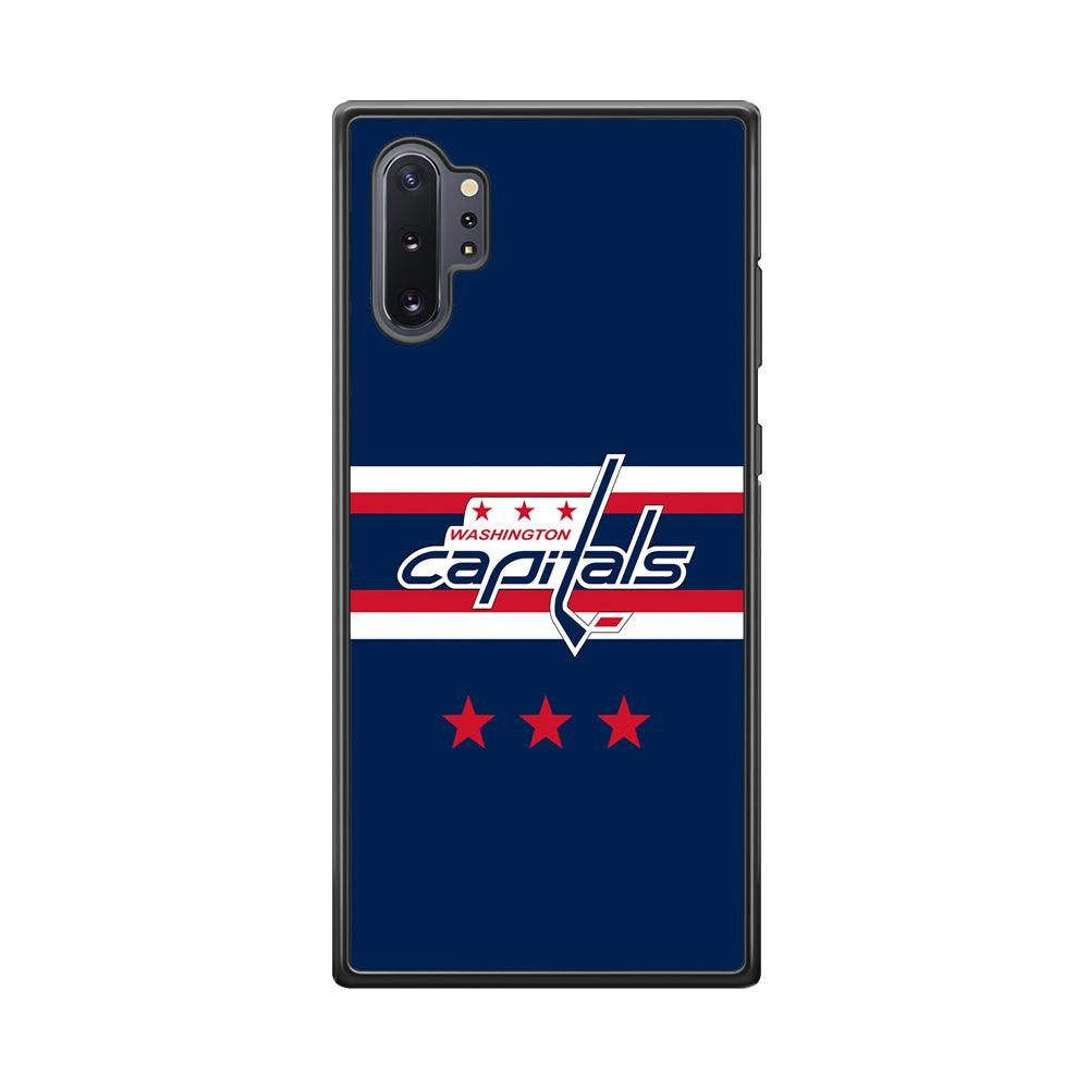 Washington Capitals The Red Star Samsung Galaxy Note 10 Plus Case-Rubber Black (2D Case)-Oxvistore
