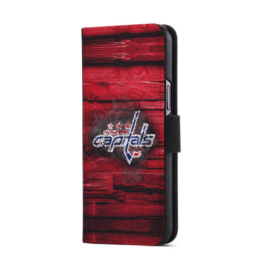 Washington Capitals Wood Flip Wallet Phone Case-Oxvistore
