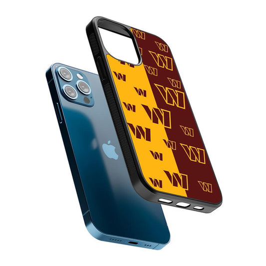 Washington Commanders Logo Pattern 2D Rubber Phone Case-Oxvistore