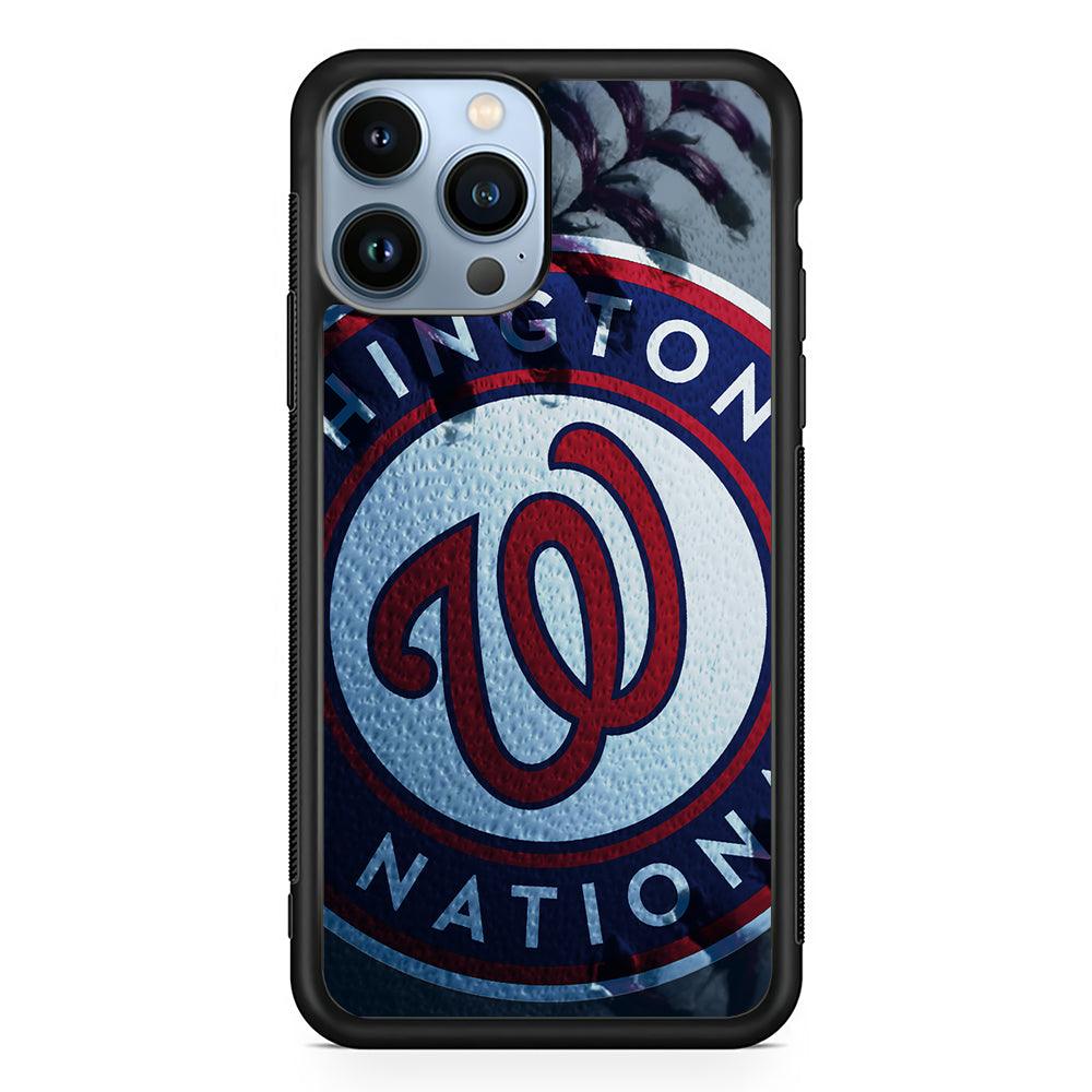 Washington Nationals Ball 2D Rubber Phone Case-Black-Oxvistore