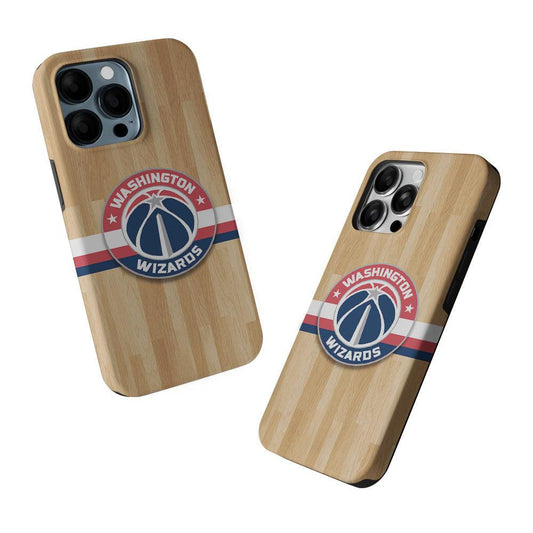 Washington Wizards Wood 2 in 1 Tough Phone Case-Oxvistore
