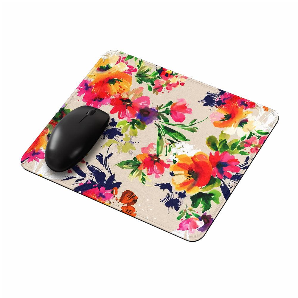 Watercolor Flower Abstract Mouse Pads-Oxvistore
