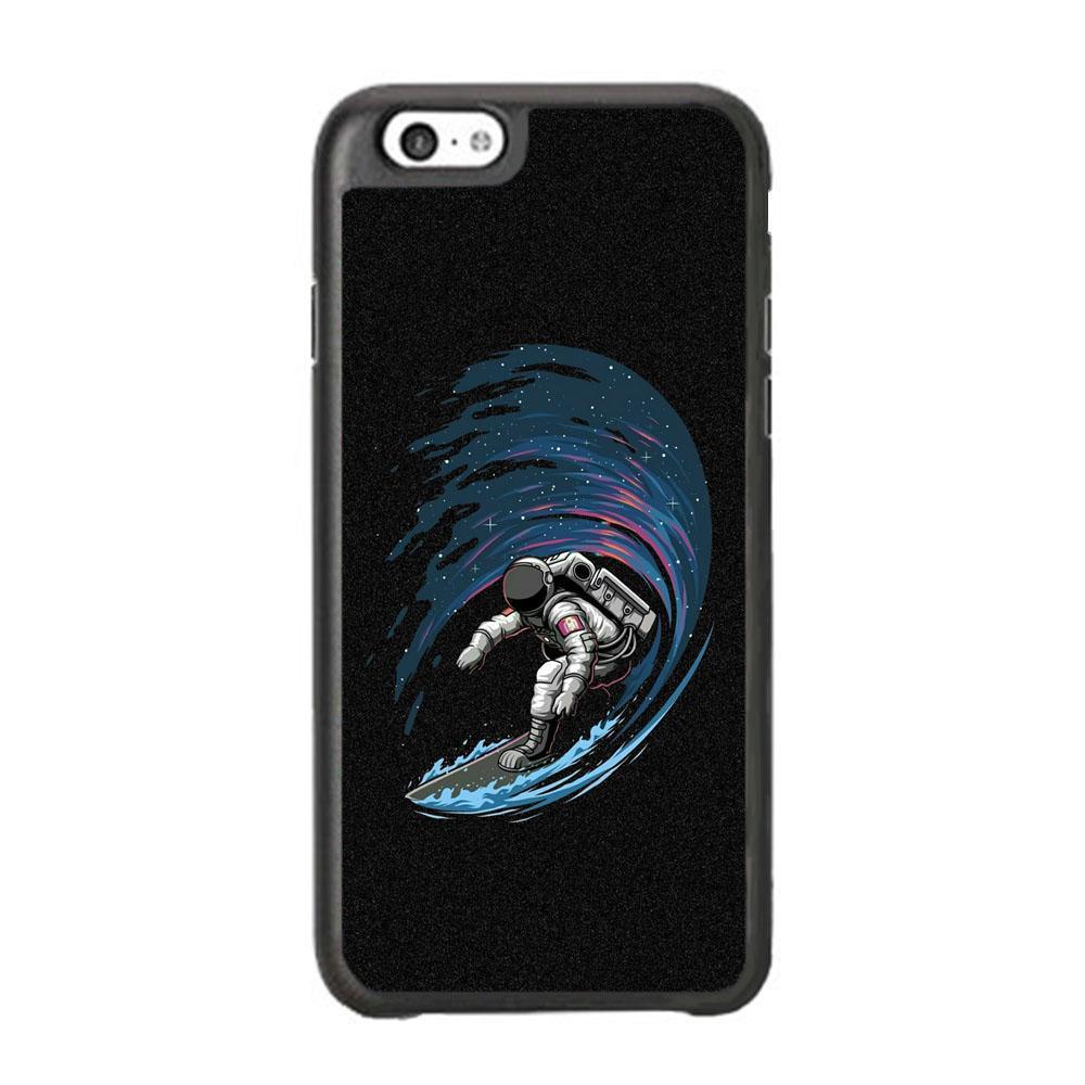 Wave In Space iPhone 6 Plus | 6s Plus Case-Rubber Black (2D Case)-Oxvistore