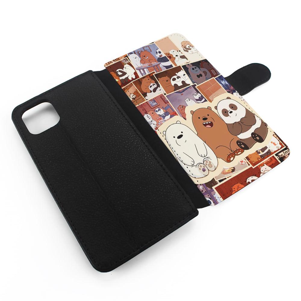 We Bare Bears Aaesthetic Flip Wallet Phone Case-Oxvistore