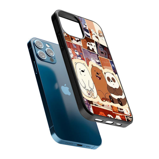 We Bare Bears Aaesthetic 2D Rubber Phone Case-Oxvistore
