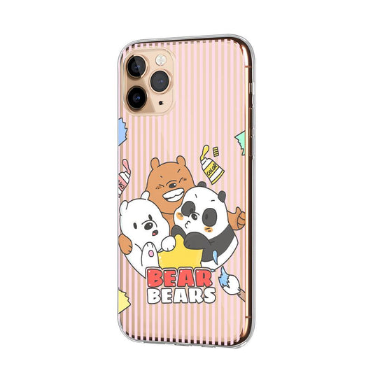 We Bare Bears Hugs from Brothers Clear Soft Case-Oxvistore