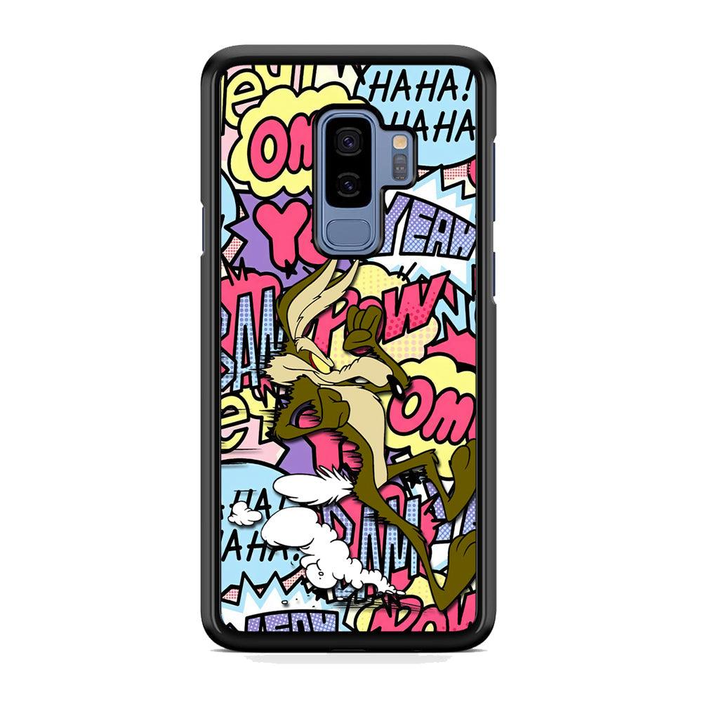 Wile Coyote Run Too Far Samsung Galaxy S9 Plus Case-Rubber White (2D Case)-Oxvistore