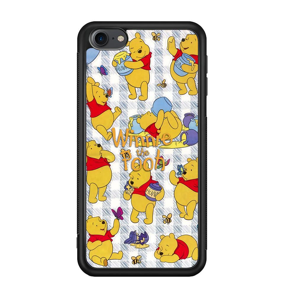 Winnie The Pooh Moment in A Day iPod Touch 6 Case-Rubber Black (2D Case)-Oxvistore