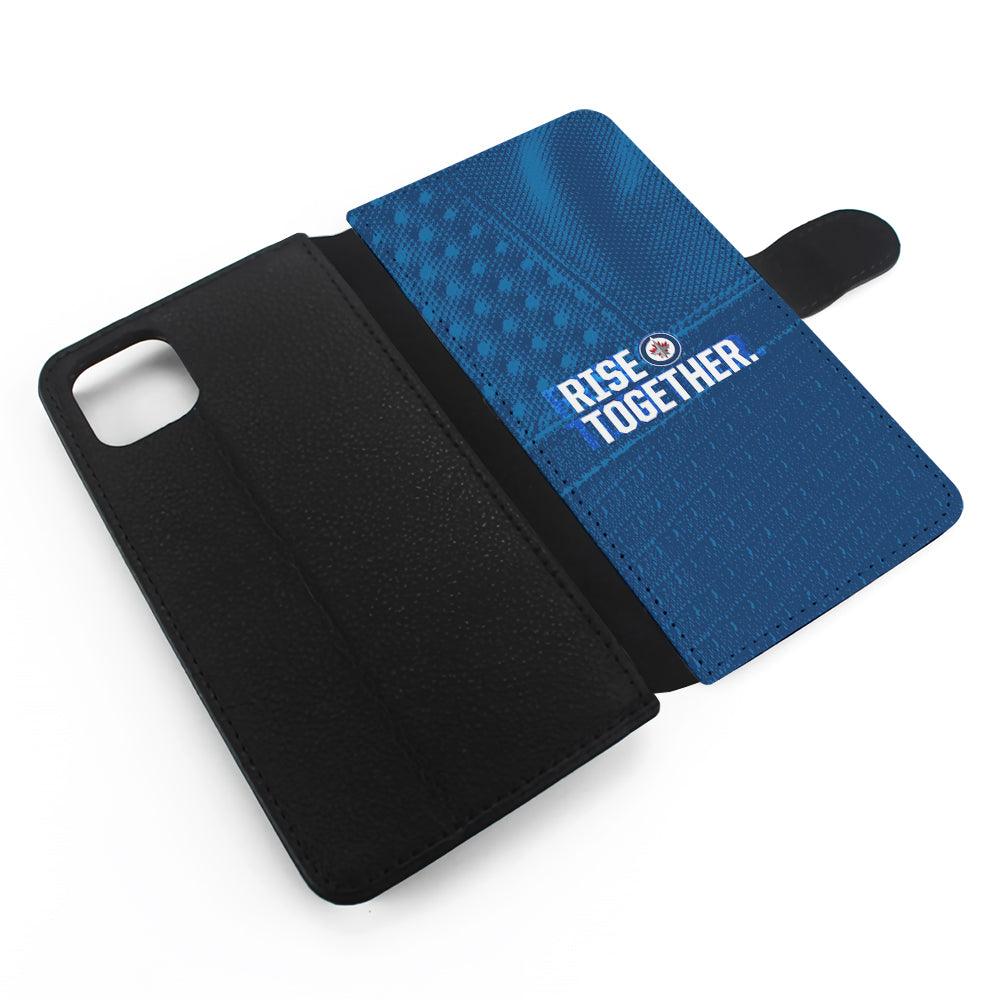 Winnipeg Jets Rise Together Flip Wallet Phone Case-Oxvistore