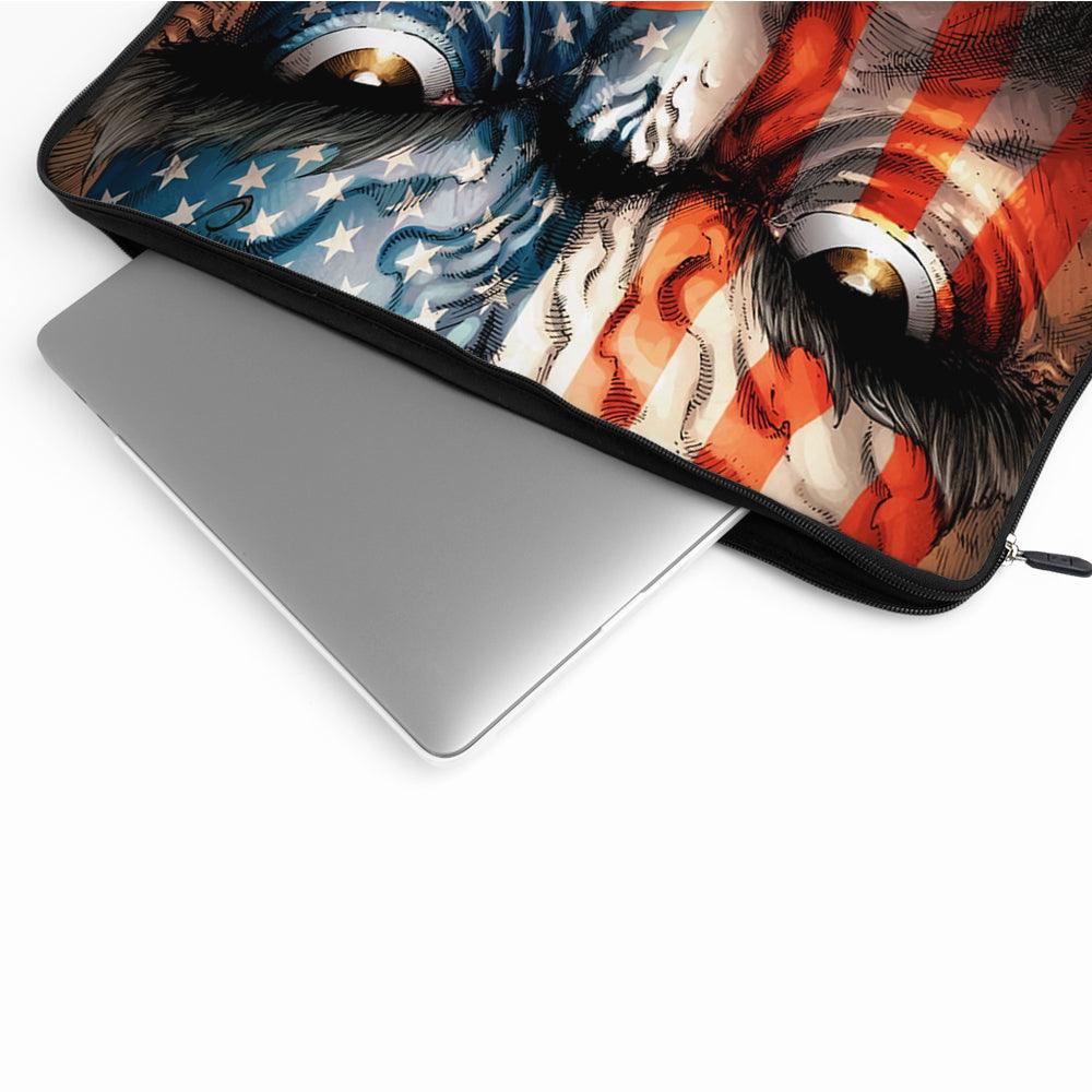 Wolverine Face US Flag Laptop Sleeve Protective Cover-Oxvistore