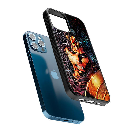 Wonder Woman Comic Art 2D Rubber Phone Case-Oxvistore