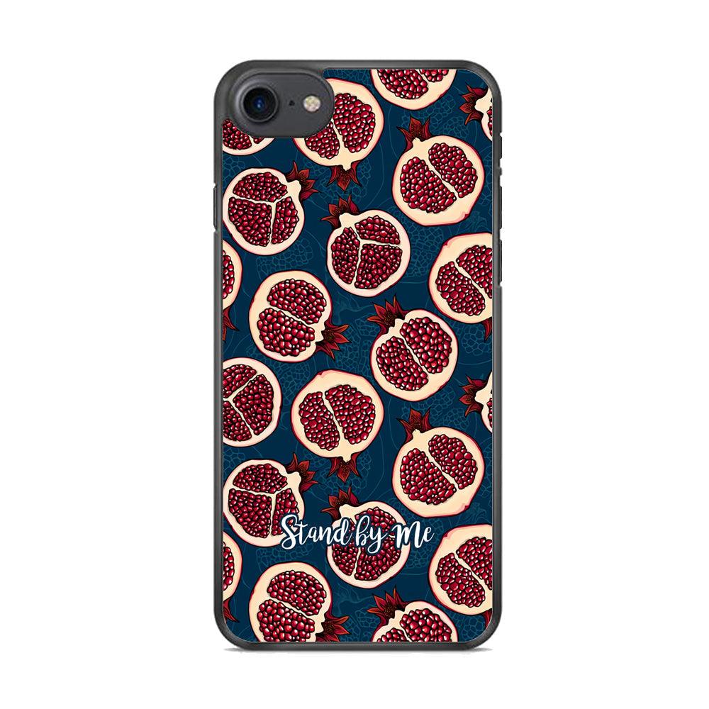 Word in Fruit Pattern 'Stand by Me' iPhone 7 Case-Rubber Black (2D Case)-Oxvistore